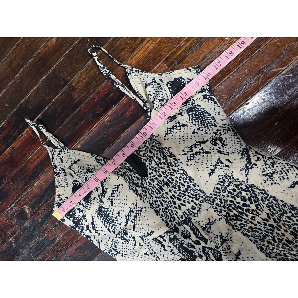 BooHoo Python Snakeskin Print Wideleg Jumpsuit si… - image 5